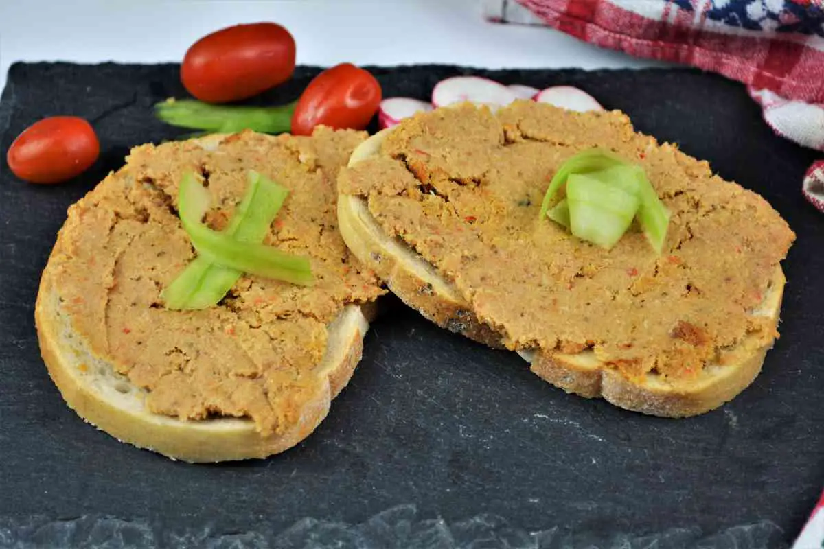 Meatloaf Pate Recipe-Meatloaf Pate Recipe-Two Slices of Bread Spread With Pate