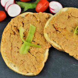 Meatloaf Pate Recipe-Meatloaf Pate Recipe-Two Slices of Bread Spread With Pate