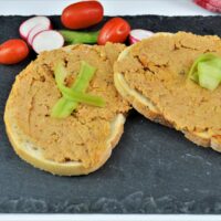 Meatloaf Pate Recipe-Spread on Two Slices of Bread