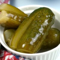 Sun Pickles Recipe-Served in the Small Bowl