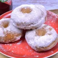 Air Fryer Doughnuts From Scratch-Served on the Plate