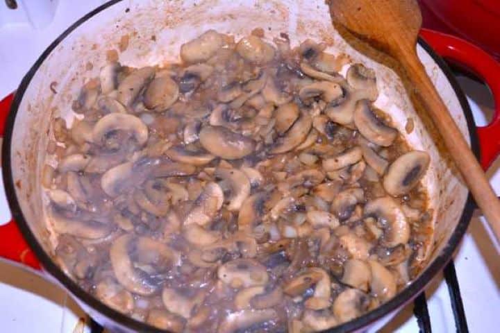Sautéed Mushrooms Sautéed Mushrooms in the Pan