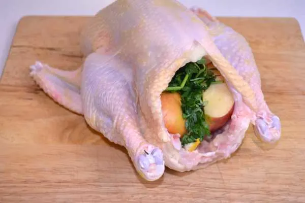 Roasted Free-Range Chicken-Stuffed Whole Chicken