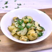 Hungarian Parsley Potatoes-Served in the Bowl With More Chopped Parsely