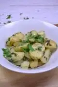 Hungarian Parsley Potatoes-Served in the Bowl With More Chopped Parsley
