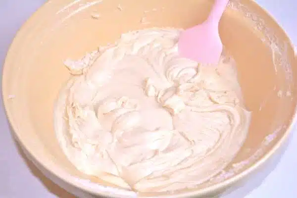 Easy Apple Cake Recipe-Cake Batter in the Mixing Bowl