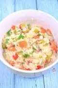 Vegetable Rice Pilaf Recipe-Served in Bowl
