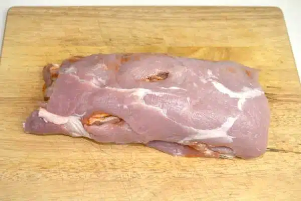 Ham and Cheese Stuffed Pork Loin-Rolled Basted Pork Loin