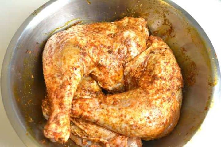 seasoned Seasoned Turkey Legs in the Bowl