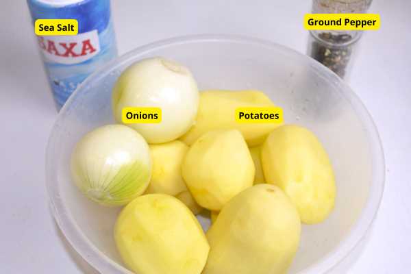Caramelized Onion Mashed Potatoes-Ingredients