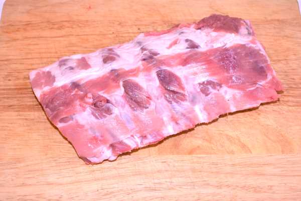 Honey Glazed Pork Ribs-Pork Ribs on the Chopping Board