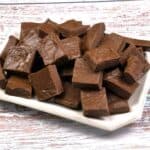 Homemade Chocolate With Cocoa Powder-Cut in Square Bars and Serve on Plate