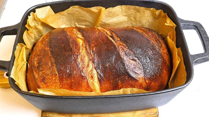 Ready Baked Bread in the Dutch Oven