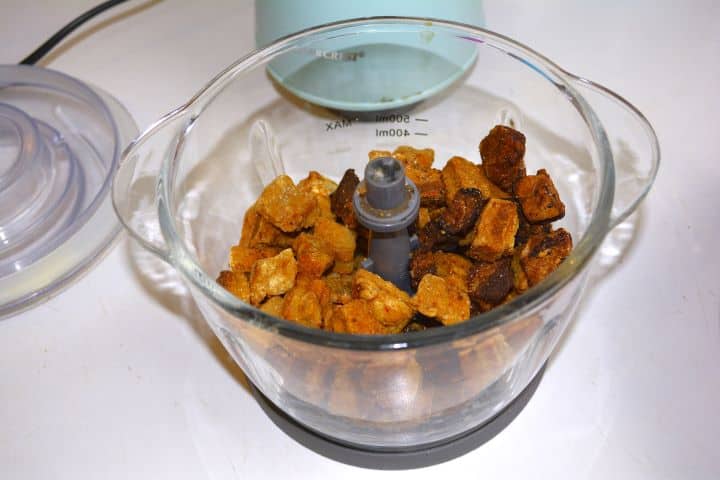 Pork Cracklings in an Electric Chopper