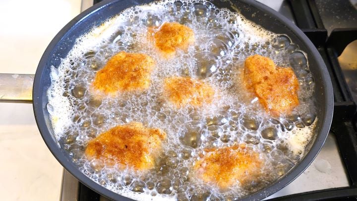 Frying Pork Brains on the Other Side in the Pan